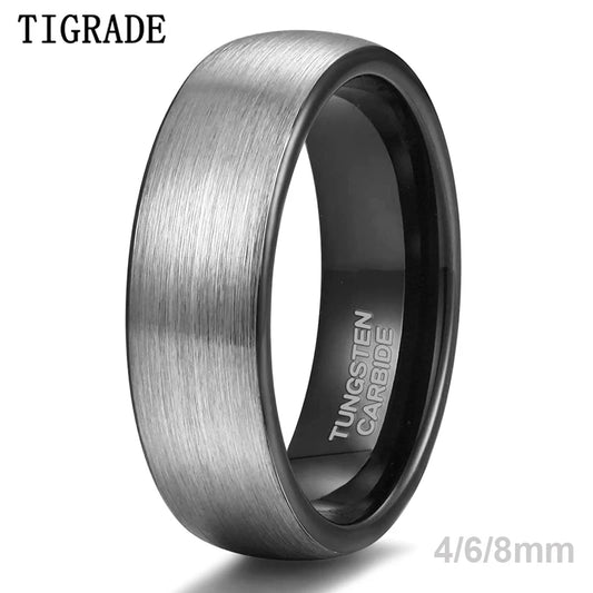 Classic brushed Tigregrade men's ring.