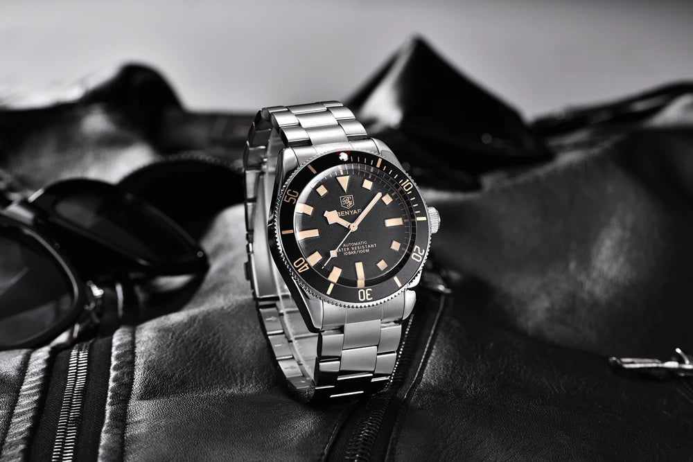 BENYAR men's watch, automatic mechanical, sporty.