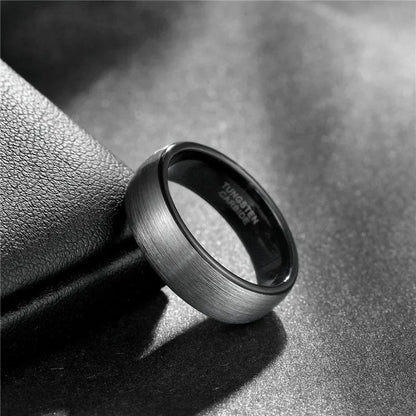 Classic brushed Tigregrade men's ring.