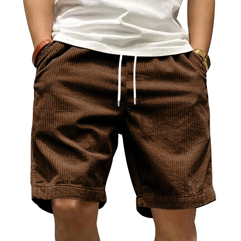 Ladiguard men's casual corduroy shorts