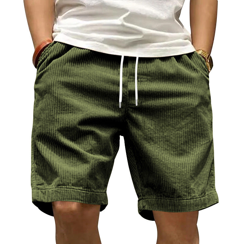 Ladiguard men's casual corduroy shorts