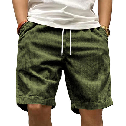 Ladiguard men's casual corduroy shorts