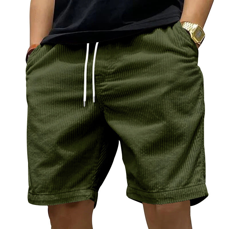Ladiguard men's casual corduroy shorts
