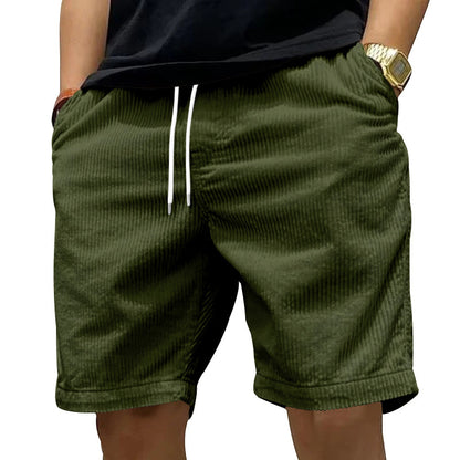 Ladiguard men's casual corduroy shorts