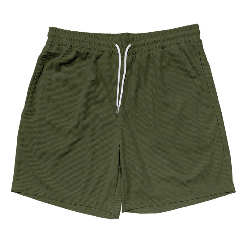 Ladiguard men's casual corduroy shorts