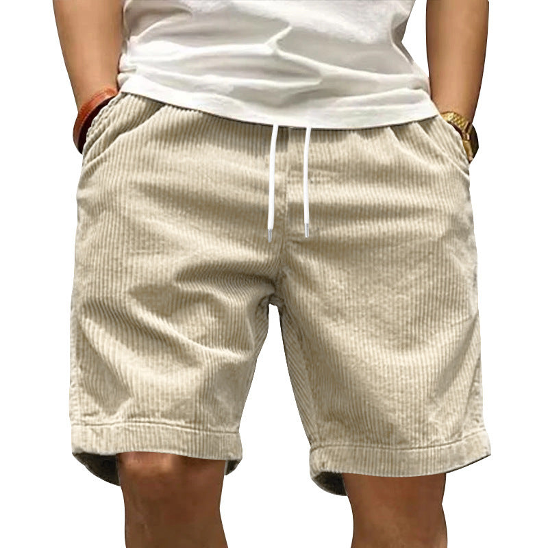 Ladiguard men's casual corduroy shorts