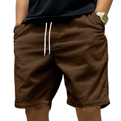 Ladiguard men's casual corduroy shorts