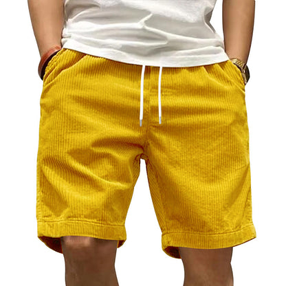 Ladiguard men's casual corduroy shorts