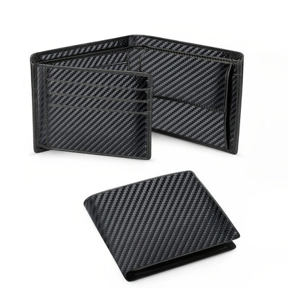Men's slim wallet in genuine leather.