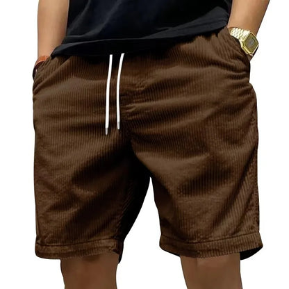 Ladiguard men's casual corduroy shorts
