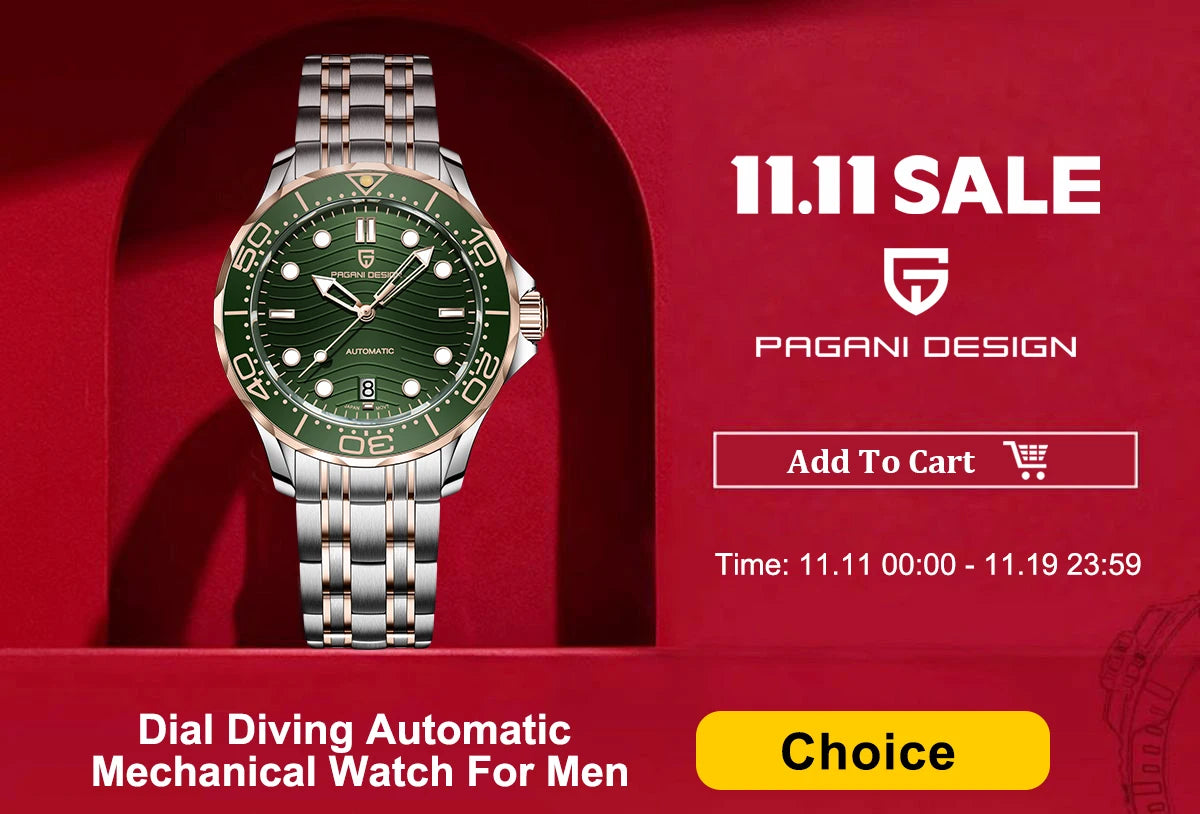 PAGANI Relógios Mecânicos de Luxo