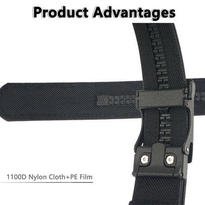 TUSHI Reinforced Tactical Belt for Men with Automatic Metal Buckle.