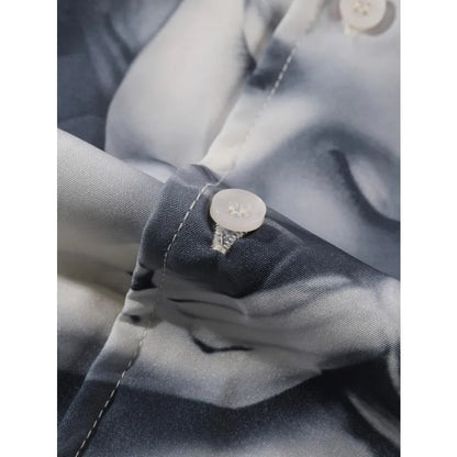 Shirt with an angel print, loose and casual fit, ideal for summer.