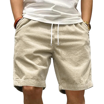 Ladiguard men's casual corduroy shorts