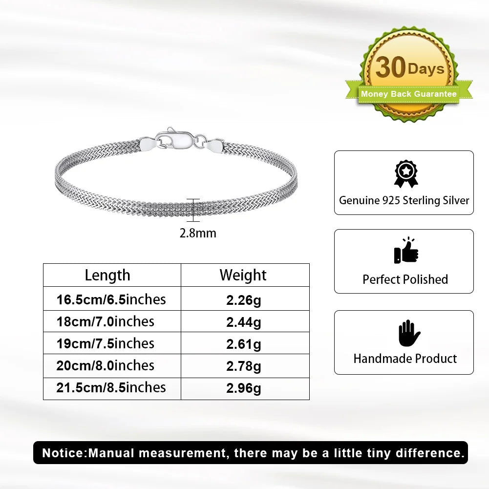 Rinntin bracelet in high-quality 925 sterling silver, for everyday wear.