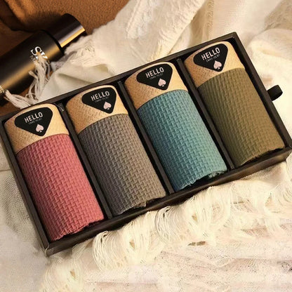 Set of 4 Ice Silk Boxer Briefs, Thin and Cool