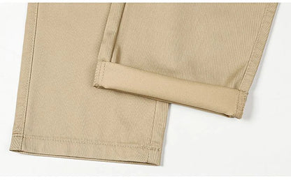 Slim fit tailored trousers, business casual style, in cotton.