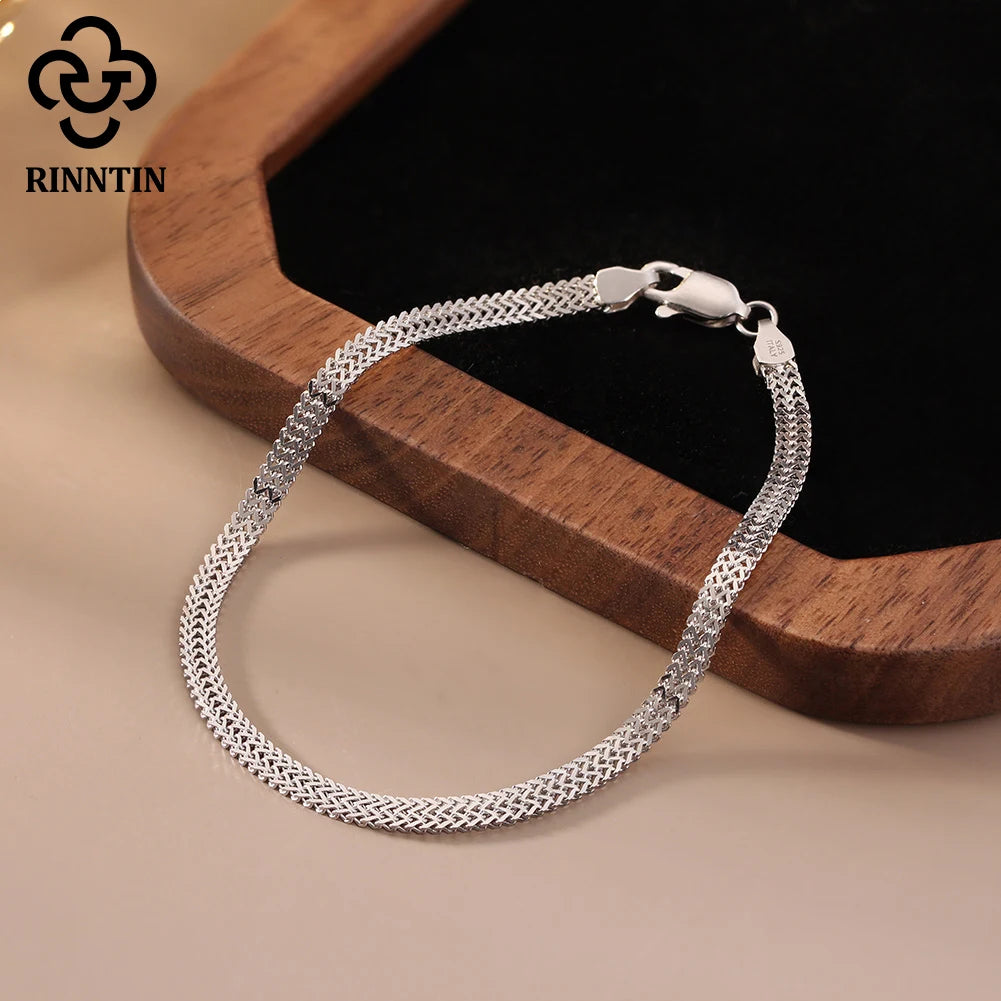 Rinntin bracelet in high-quality 925 sterling silver, for everyday wear.