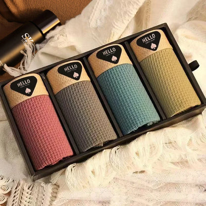 Set of 4 Ice Silk Boxer Briefs, Thin and Cool