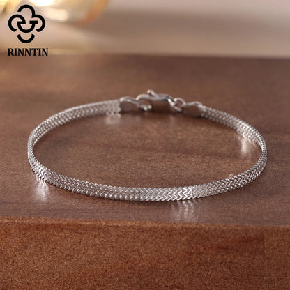 Rinntin bracelet in high-quality 925 sterling silver, for everyday wear.