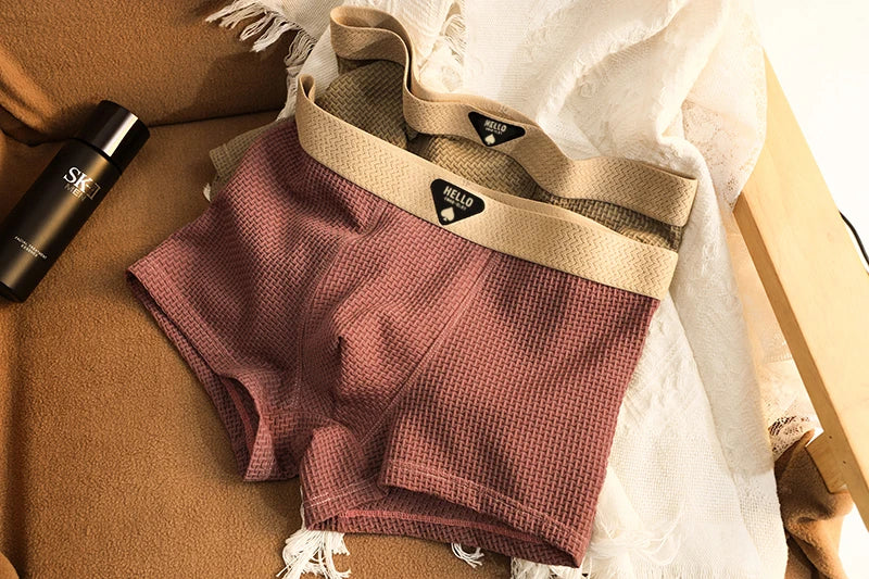 Set of 4 Ice Silk Boxer Briefs, Thin and Cool