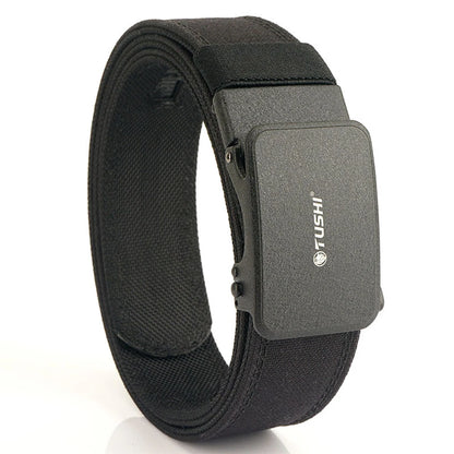 TUSHI Reinforced Tactical Belt for Men with Automatic Metal Buckle.