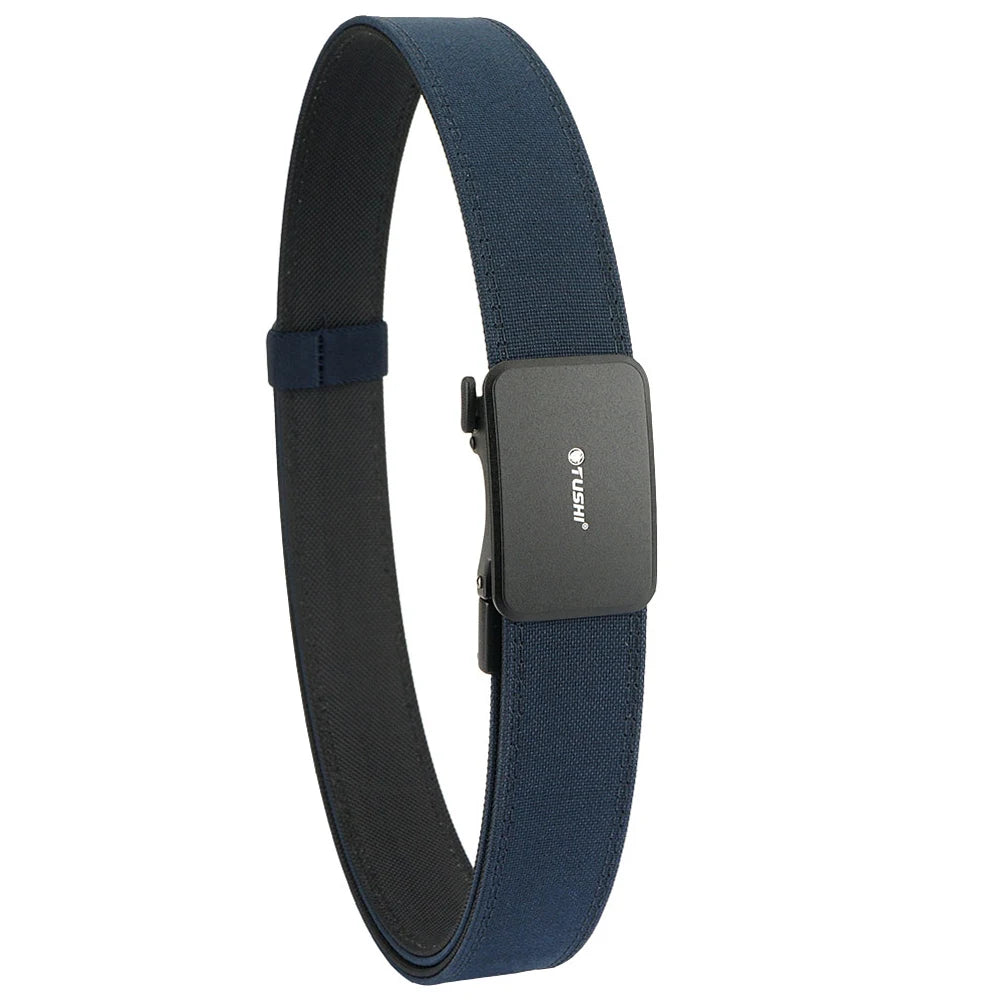 TUSHI Reinforced Tactical Belt for Men with Automatic Metal Buckle.